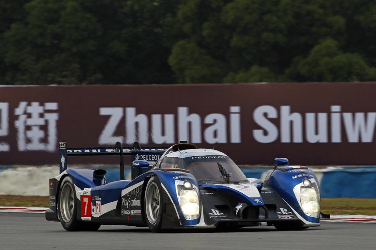 Die Peugeot 908 dominierten den Freitag in Zhuhai