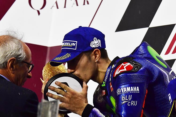 Maverick Viñales gewann in Katar sein erstes Rennen für Yamaha