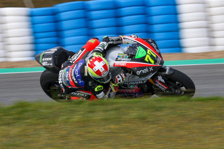 Dominique Aegerter beim MotoE-Test in Jerez