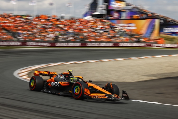 Lando Norris hat sich die beste Ausgangslage für das Rennen in Zandvoort gesichert