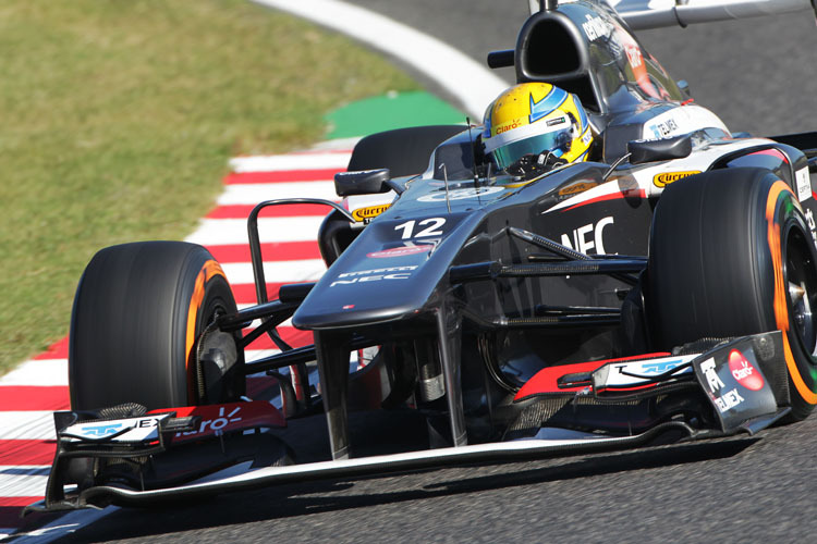 Esteban Gutiérrez überzeugte bei seinem Strecken-Debüt auf dem Suzuka Circuit 