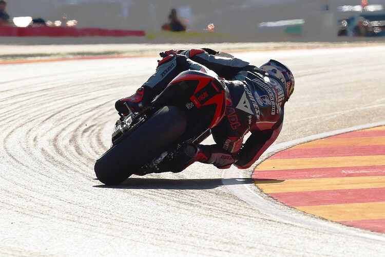 Stefan Bradl auf der Aprilia in Aragón