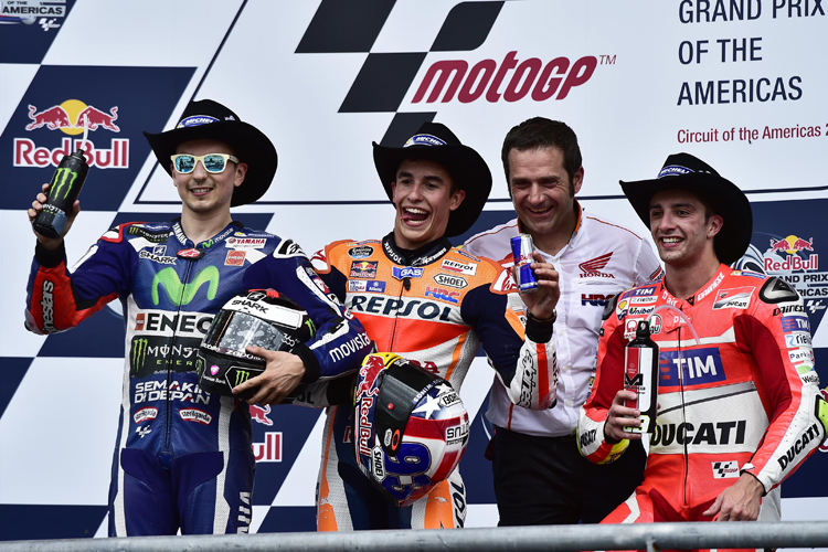 Weltmeister Marc Márquez bisher alle vier MotoGP-Rennen auf dem Circuit of the Americas gewonnen