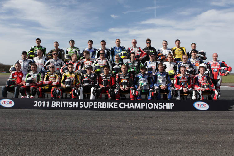 Die Piloten der Britischen Superbike-Meisterschaft 2011