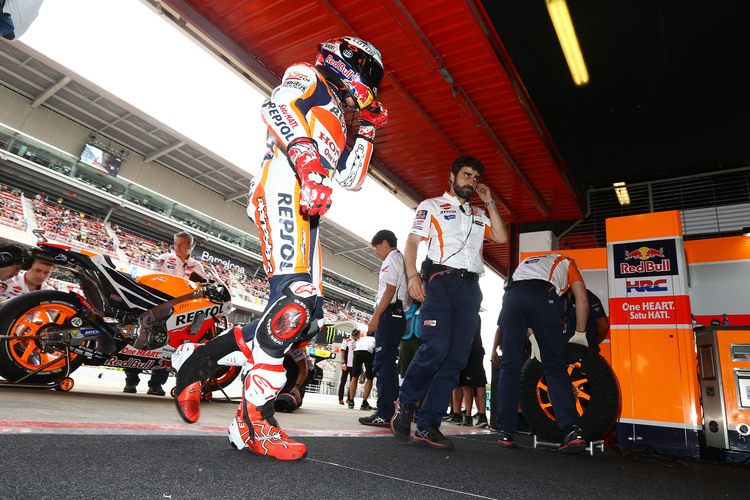 Marc Márquez in der Repsol-Honda-Box