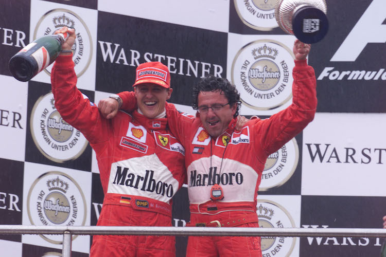 Luca Baldisserri mit Michael Schumacher