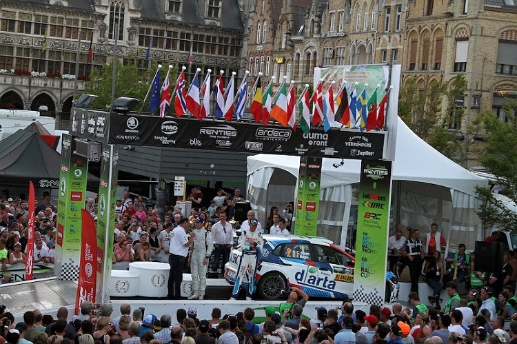 Der Rallyestart in Ypern