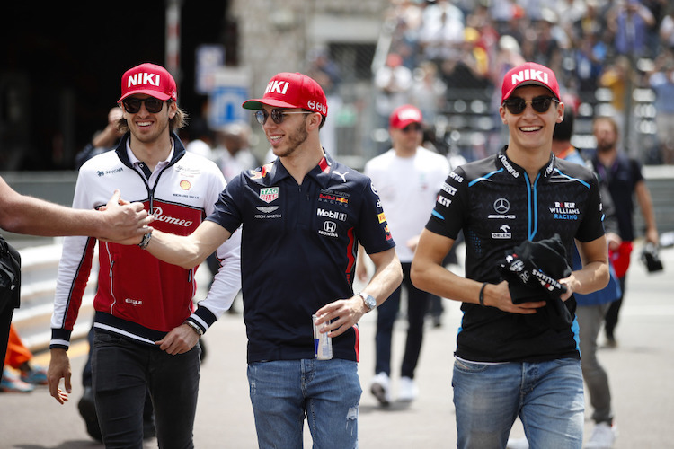 Giovinazzi, Gasly, Russell