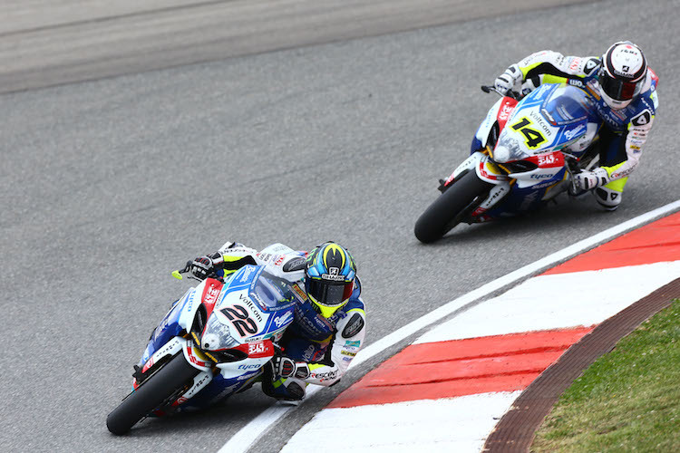 Alex Lowes (22) und Randy de Puniet sind «Normalos»