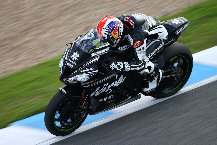 Jonathan Rea bei seinem Kawasaki-Debüt in Jerez 2014