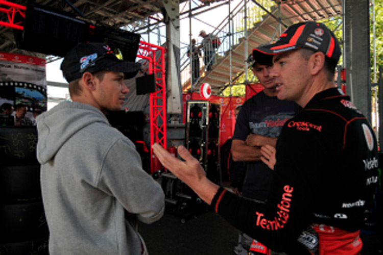 Casey Stoner mit Teamchef Craig Lowndes