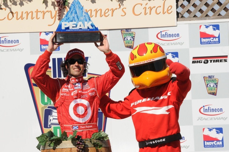 Franchitti mit dem Pole-Award