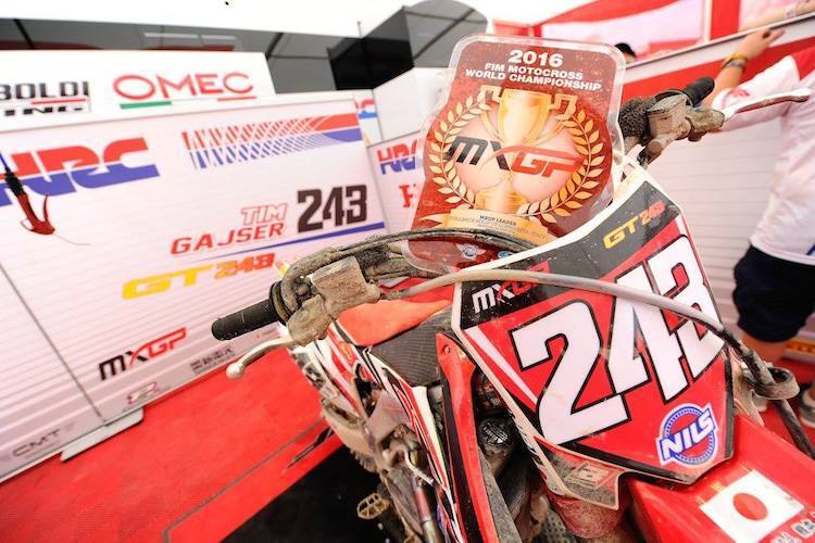 Das Red-Plate ist schon lange Begleiter von Tim Gajser