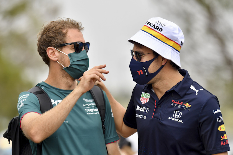 Vettel und Pérez