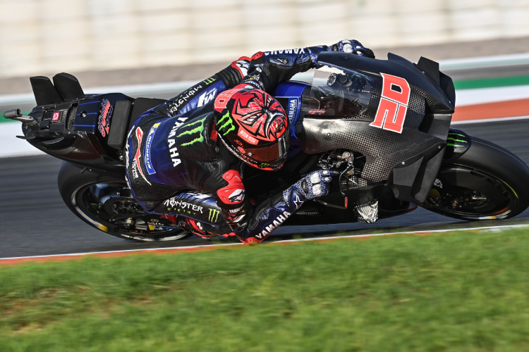 MotoGP-Vizeweltmeister Fabio Quartararo wurde am Testtag 9.