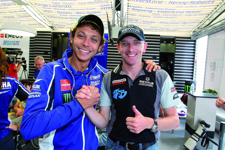 Valentino Rossi mit Martin Bauer