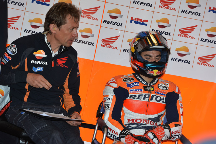 Mike Leitner und Dani Pedrosa