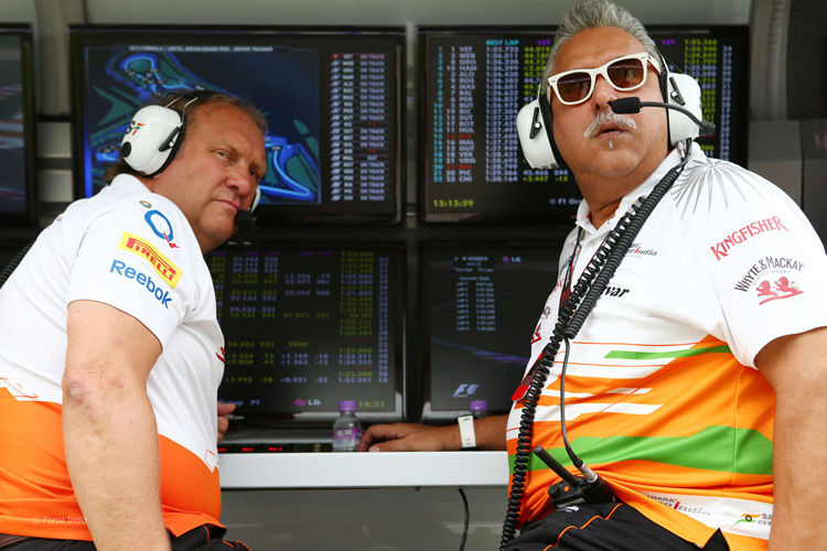 Bob Fernley und Vijay Mallya