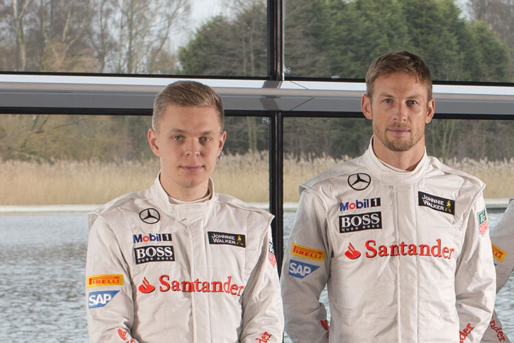 Jenson Button und Kevin Magnussen stellen sich den Fragen der Fans