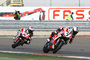 Die Ducati-Werksfahrer Checa (7) und Badovini