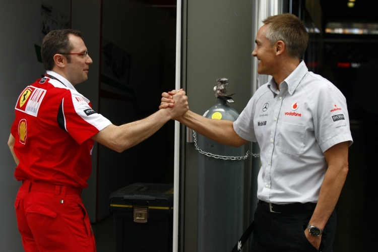 Ferrari und McLaren beim fairen Handschlag