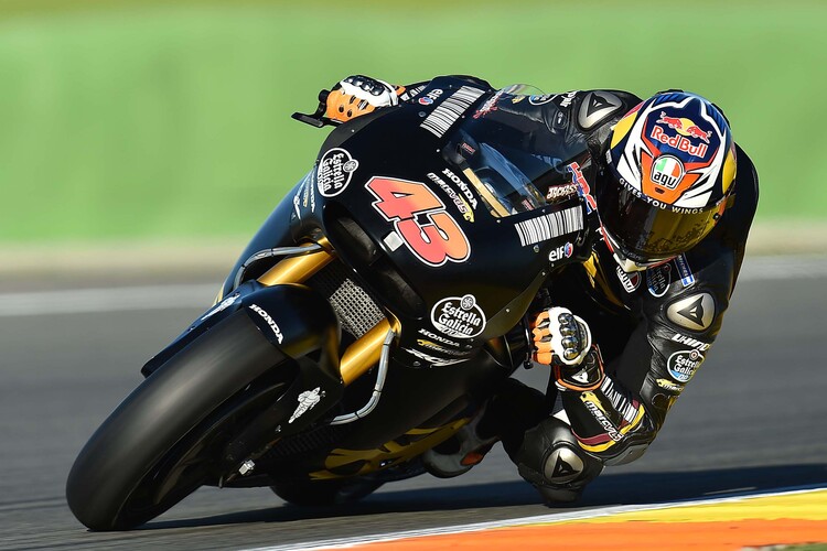 Jack Miller auf der Marc VDS Honda beim Valencia-Test