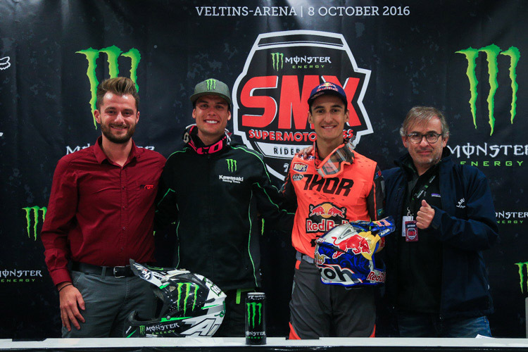 David Luongo (links) ist verantwortlich für Youthstreams Supercross-Engagement