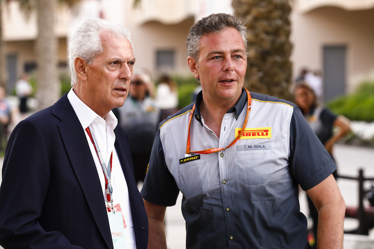 Pirelli-Chef Marco Tronchetti Provera mit Rennleiter Mario Isola