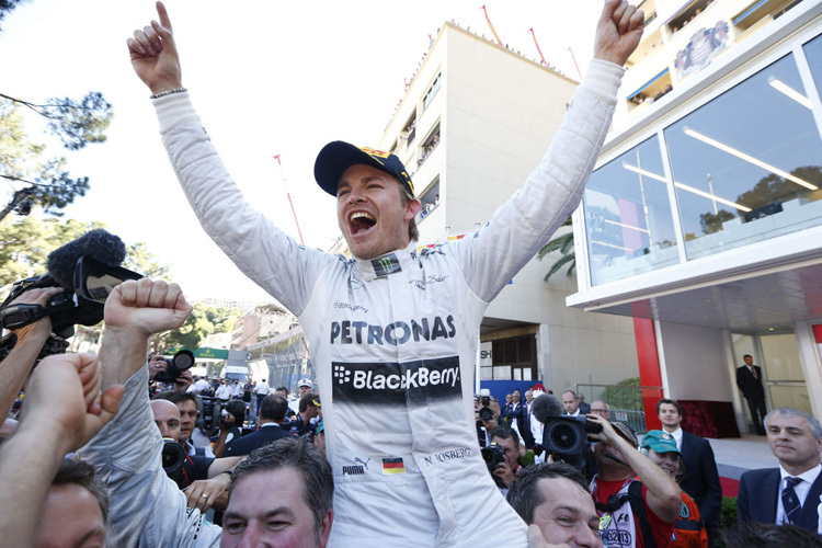 Nico Rosberg nach seinem Sieg in Monaco 2013