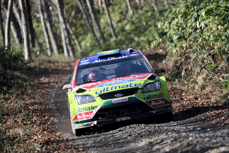 Hirvonen bei seinem Japan-Sieg 2008