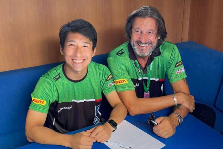 Yuta Okaya steigt mit ProDina Kawasaki von der 300er in die Supersport-WM auf