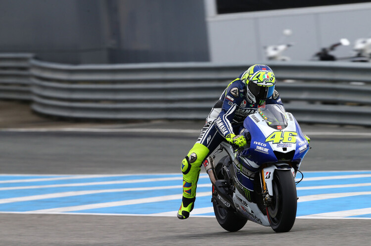 Valentino Rossi auf der Yamaha M1