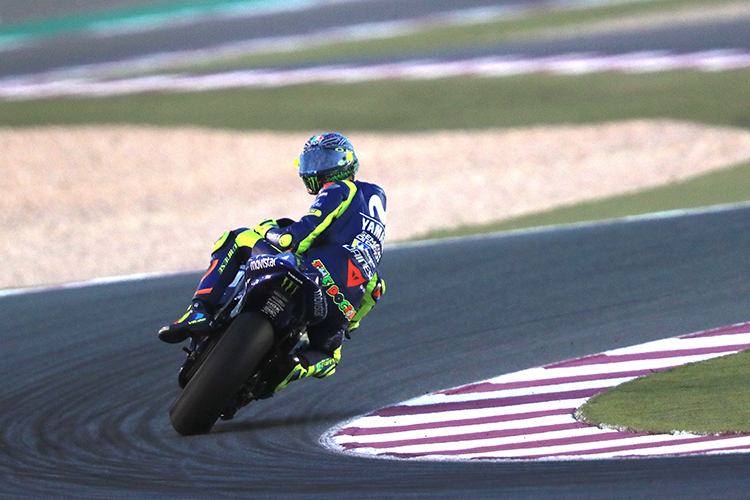 Valentino Rossi auf der Yamaha M1