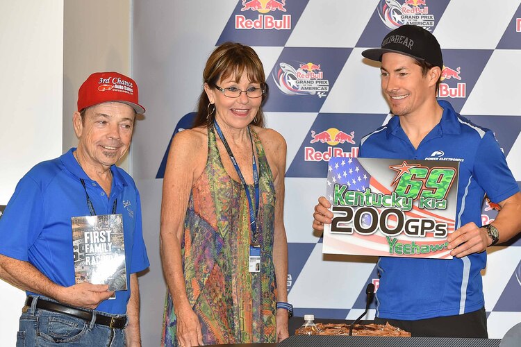 Earl, Rose und Nicky Hayden in Austin