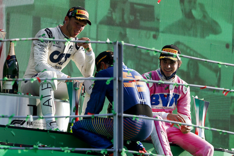 Das verrückte Monza-Podium