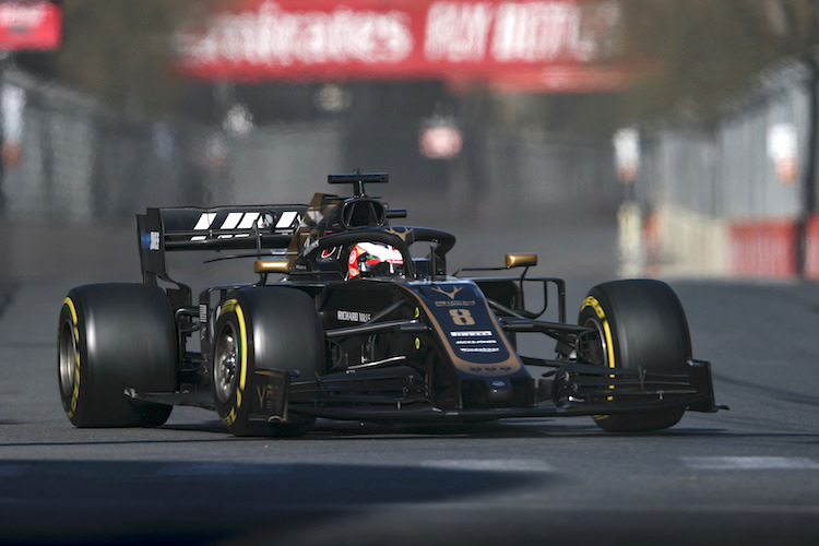 Romain Grosjean in Baku