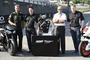 Mugello-GP: IRTA-Präsident Poncharal, Sergant, Dorna-CEO Ezpeleta und Paul Stroud, Chief Commercial Officer von Triumph Motorcycles