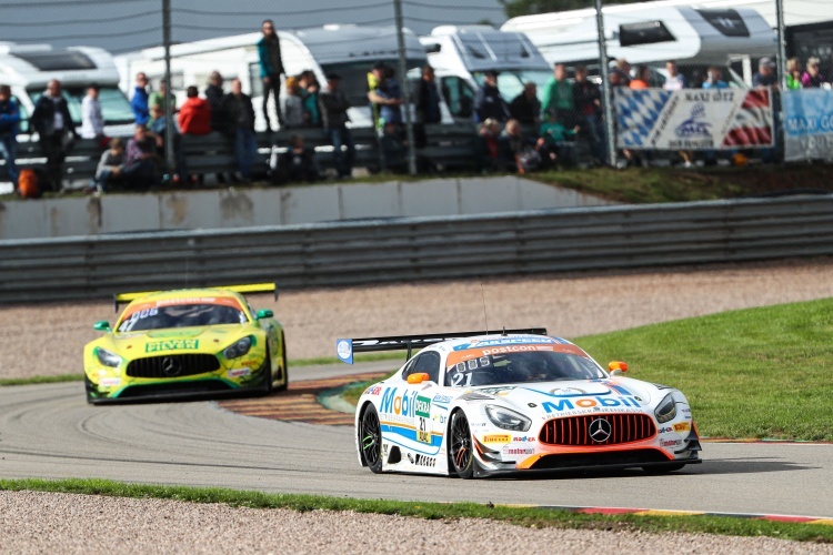 Der Mercedes-AMG GT3 von Zakspeed fuhr am Sachsenring sogar auf das Podium