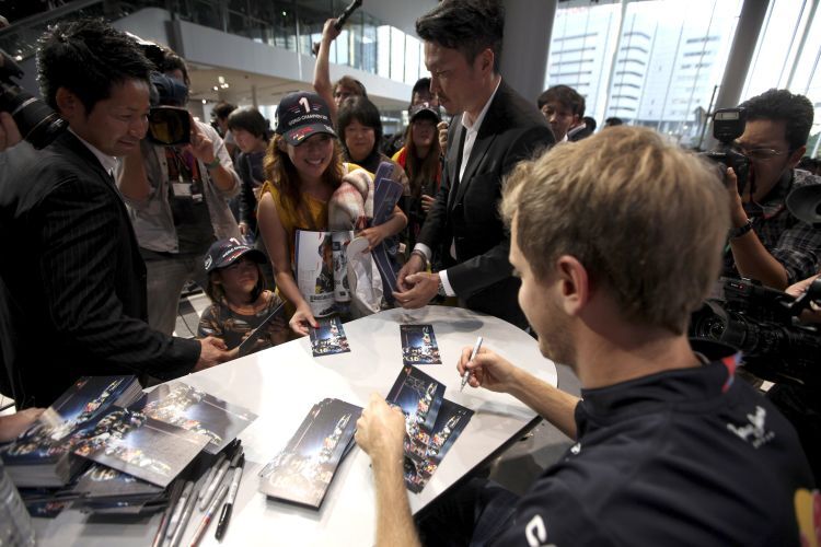 Sebastian Vettel auch neben der Strecke weltmeisterlich