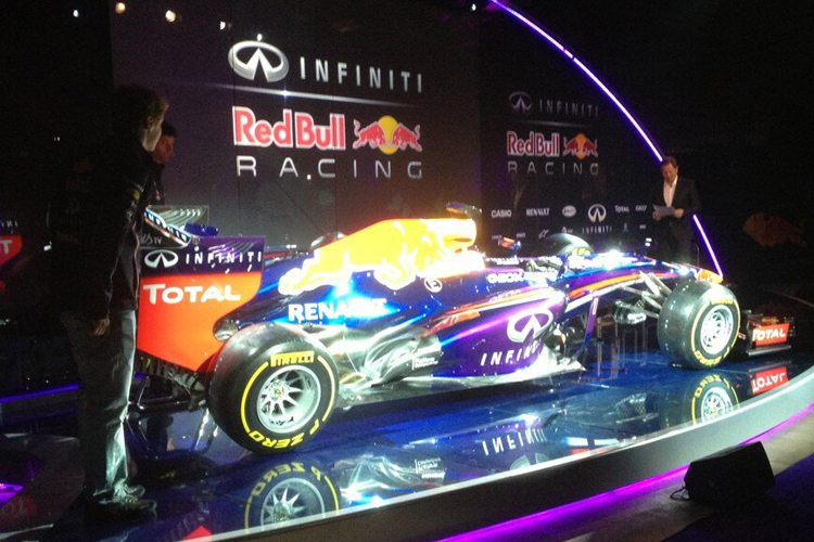 Die Präsentation in Milton Keynes des RB9