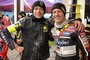 Valentino Rossi mit Domi Aegerter