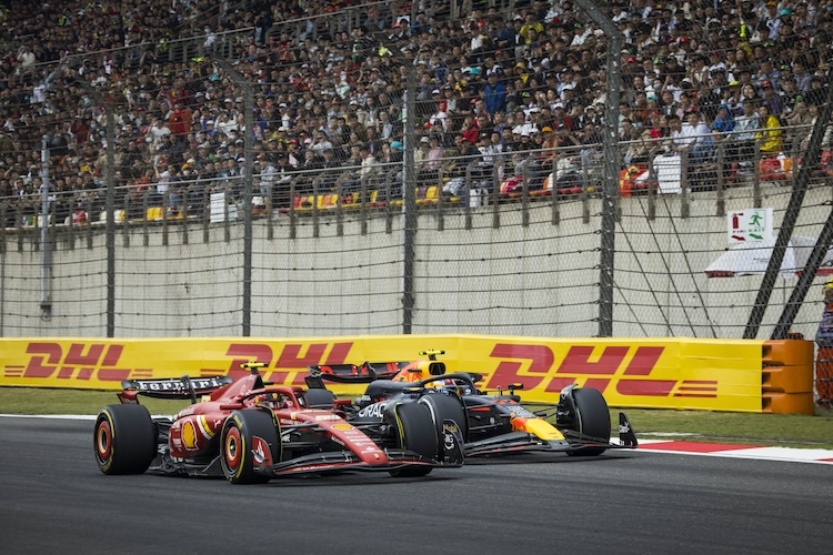 Carlos Sainz erzielte im China-GP das bestmögliche Ergebnis, ist sich Ferrari-Teamchef Fred Vasseur sicher 