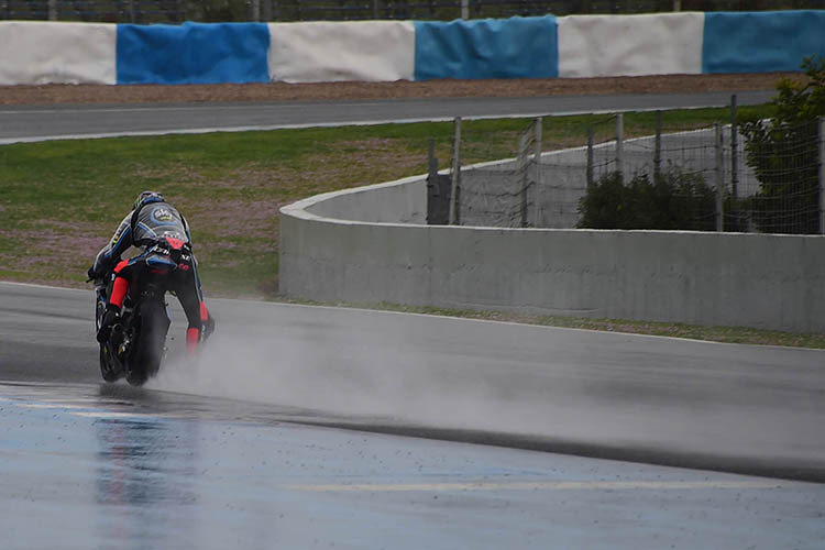 Francesco Bagnaia rückte in Jerez sogar im Regen aus