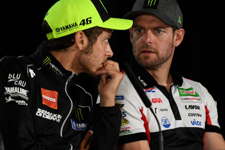 Valentino Rossi (40) und Cal Crutchlow (34): 2020 die letzte Saison?