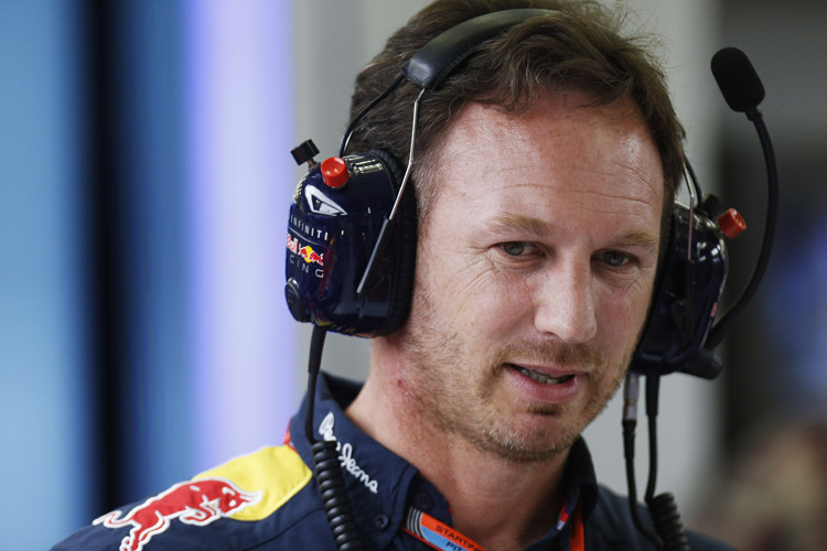 Red Bull Racing-Teamchef Christian Horner: «Daniel Ricciardo konnte kaum eine Runde drehen , deshalb steht noch viel Vergleichsarbeit auf unserem Programm»