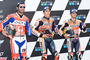 Sachsenring 2017 nach dem Quali: Petrucci, Márquez und Pedrosa