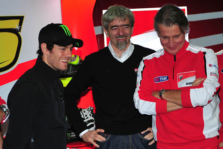 Test in Valencia: Crutchlow, Dall´Igna und Sportdirektor Ciabatti