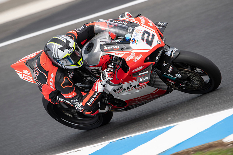 Leon Camier beim Phillip-Island-Test 