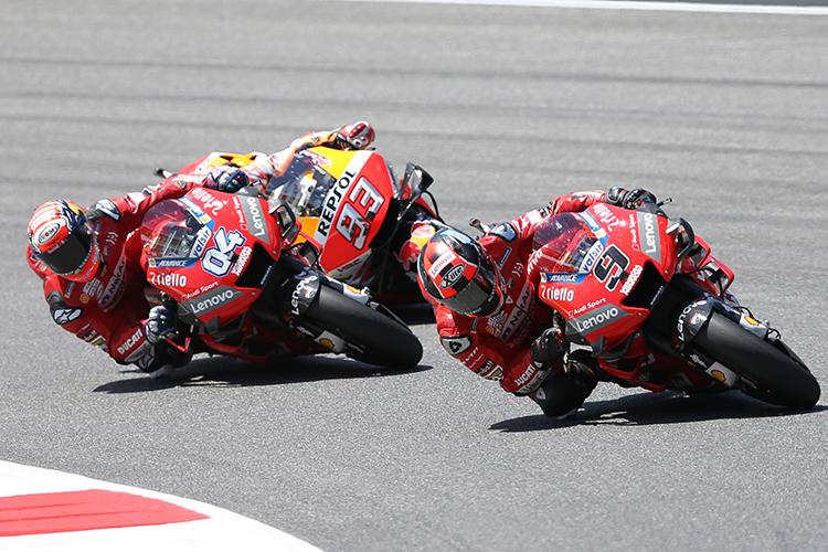 In Mugello: Petrucci vor Dovizioso und Marquez