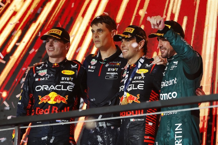 Das Podium in Saudi-Arabien 2023